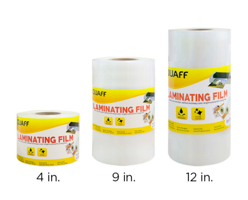 Roll Laminating Film  125MIC(100m) / 250MIC(50m) | 4” / 9” / 12”